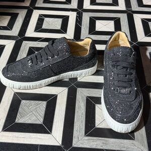 🔥 PHILIPP PLEIN Black Glitter Skull Sneakers 🔥